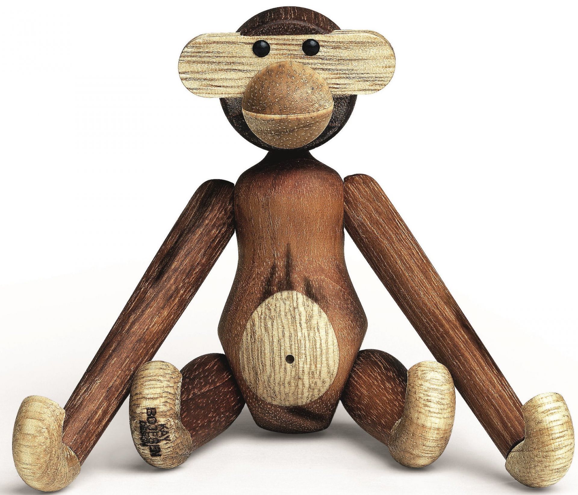 Affe mini Holzfigur Teak Kay Bojesen